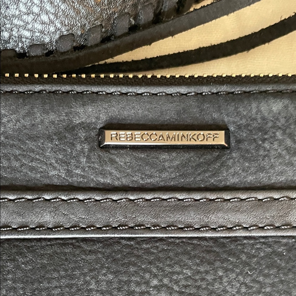Rebecca Minkoff Mini M.A.C. Blue Suede Crossbody Bag - Picture 5 of 8